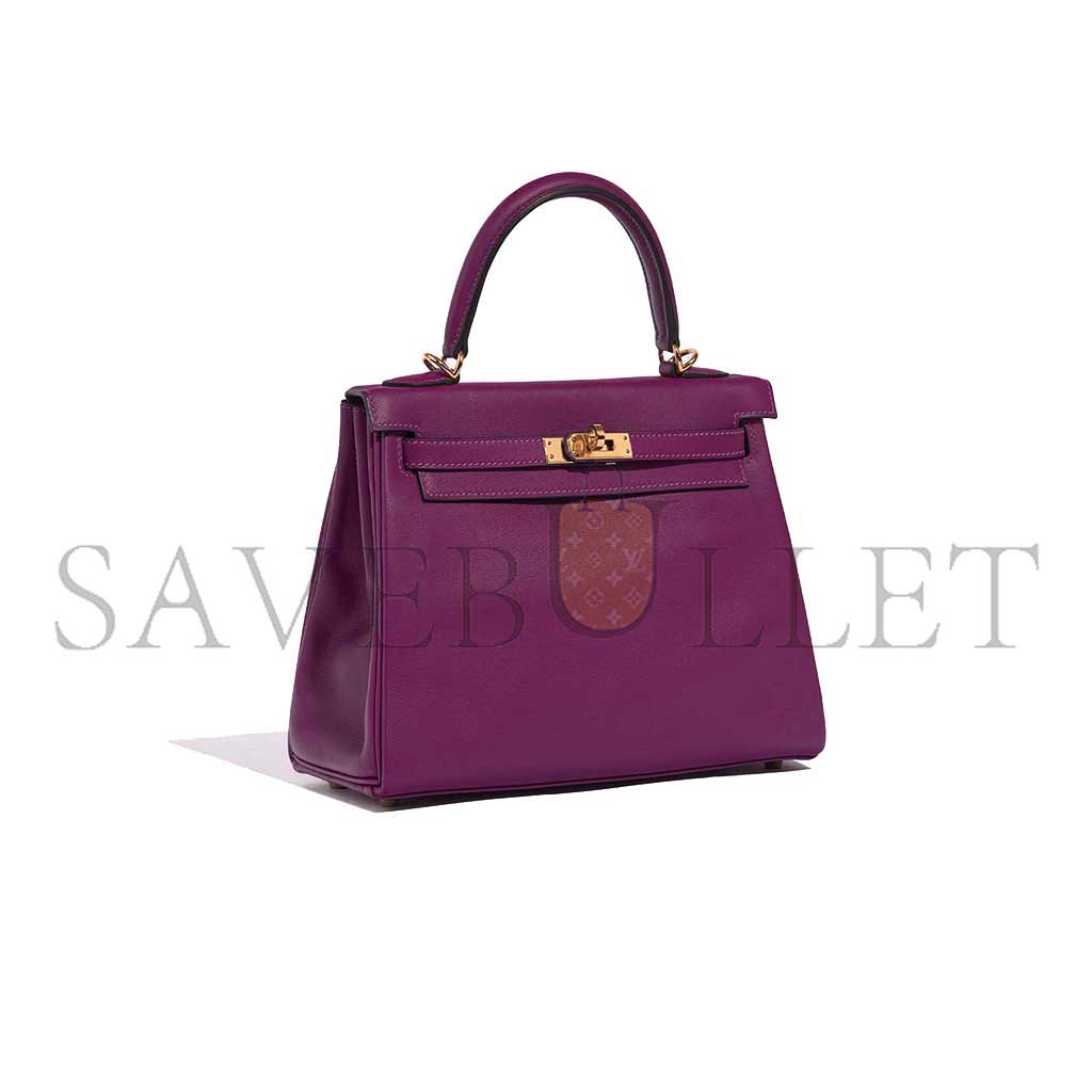 HERMÈS MASTER KELLY 25 SWIFT ANEMONE (25*17*7cm)